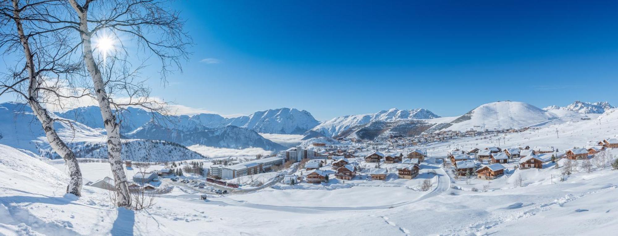 Chalet Alpe D'Huez 1850-Sea And Mountain Pleasure Avec 2 Appartements- 1 Appartement 3 Chambres 8 Couchages - 3 Salles D'Eau Et 1 Appartement 5 Chambres 12 Couchages 5 Salles D'Eau - Jacuzzi Et Sauna -Pieds Des Pistes Et Centre Exterior foto