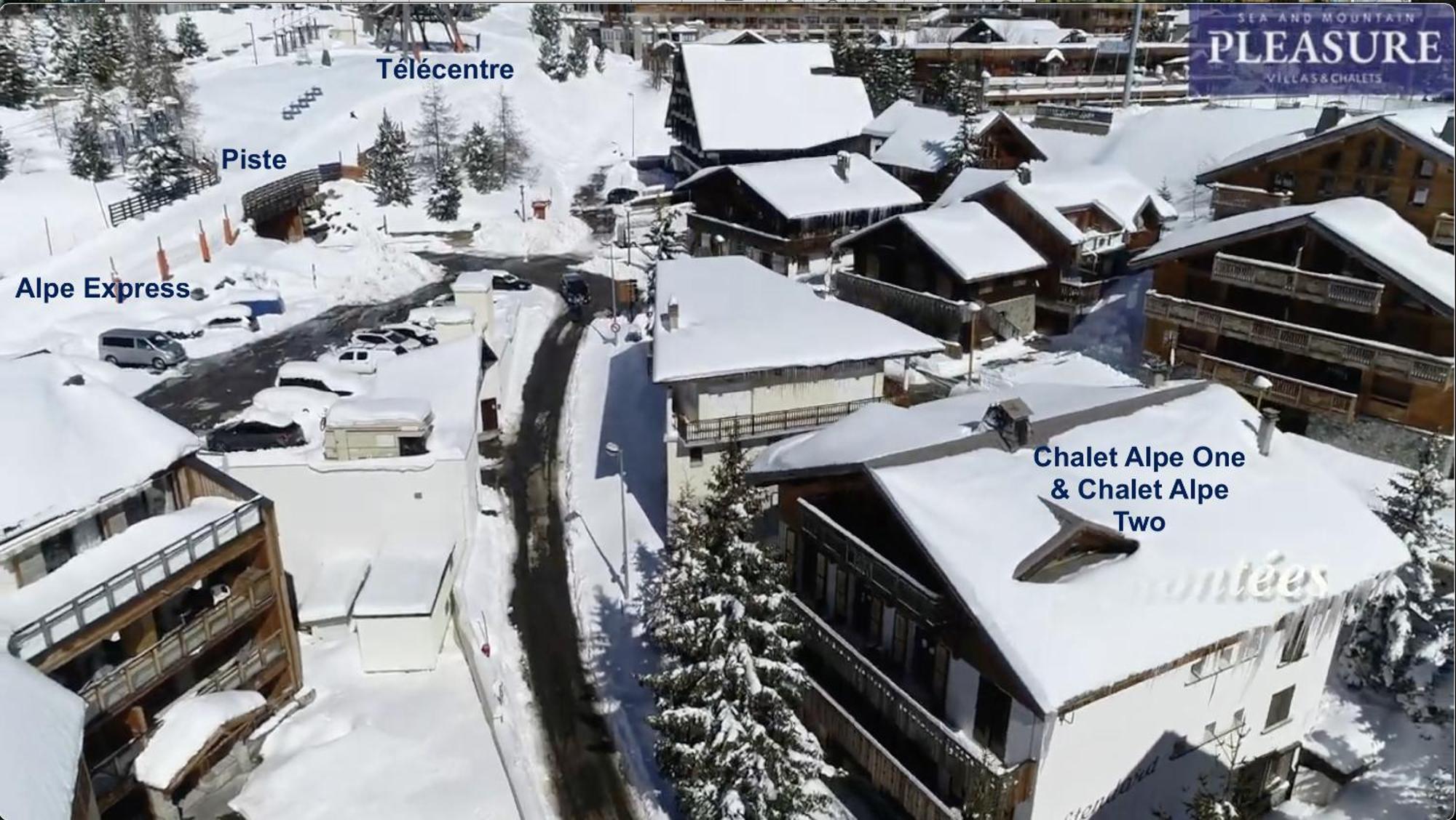 Chalet Alpe D'Huez 1850-Sea And Mountain Pleasure Avec 2 Appartements- 1 Appartement 3 Chambres 8 Couchages - 3 Salles D'Eau Et 1 Appartement 5 Chambres 12 Couchages 5 Salles D'Eau - Jacuzzi Et Sauna -Pieds Des Pistes Et Centre Exterior foto